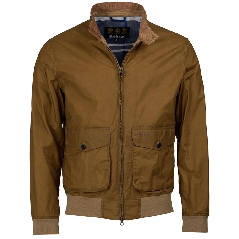 Barbour Men's Erne Wax Bomber Jacket XL